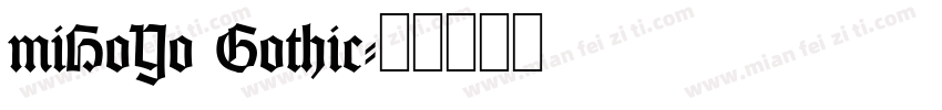 miHoYo Gothic字体转换